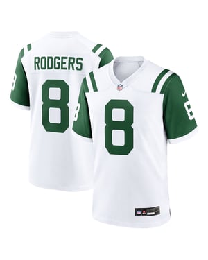 Nike NFL New York Jets 8 Rodgers Home Game Jersey
