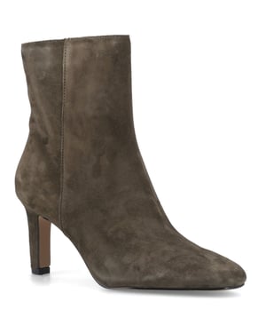 Dune Ovation Suede Women's Khaki Heeled Ankle Boots