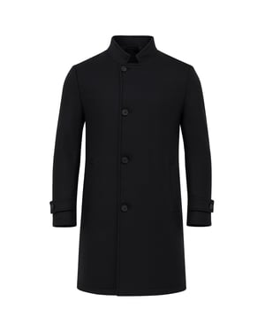Ted Baker Radford Wool Mens Black Coat