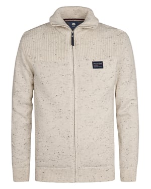 Petrol Industries - Heren Gebreid Vest Tomahawk - Wit