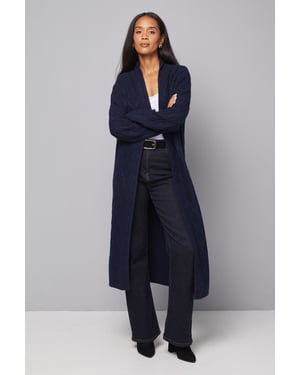 Longline Maxi Cable Cardigan