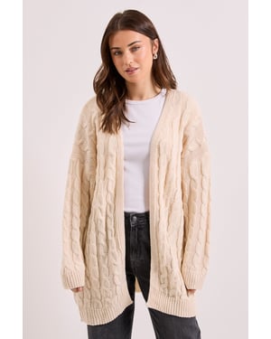 Chunky Longline Multi Cable Cardigan
