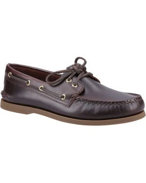 Sperry Authentieke 2 Oog Leer Heren Amaretto Bootschoenen
