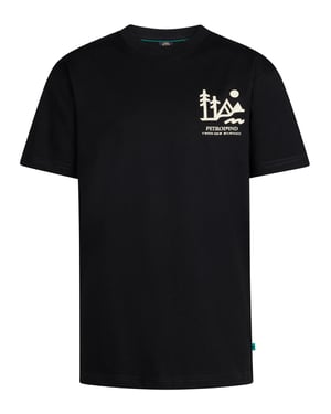 Petrol Industries - Jongens Backprint T-shirt Tetons - Zwart