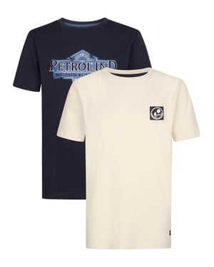 Petrol Industries - Jongens 2-Pack T-shirts met Logo Natchez -