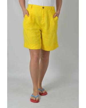 Long Cotton Bermuda Shorts