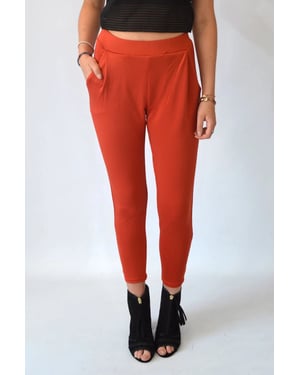Scuba Pleat Front Crop Trousers