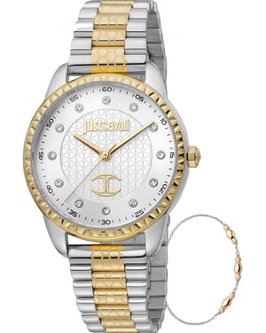 Just Cavalli JC1L176M0085 Ladies Watch and Bracelet Gift Set