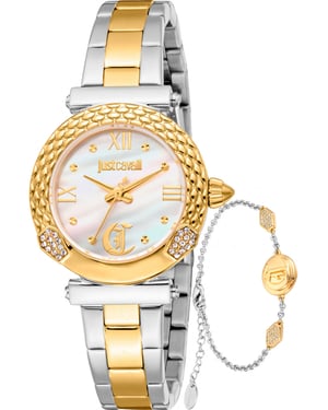 Just Cavalli JC1L332M0075 Ladies Curiosa Watch and Bracelet Gift Set