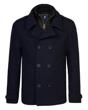 Petrol Industries - Heren Peacoat Jas Chequamegon - Blauw