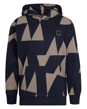 Petrol Industries - Jongens Geometrische Hoodie Lassen - Blauw