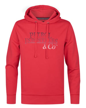 Petrol Industries - Heren Artwork Hoodie Superior - Rood