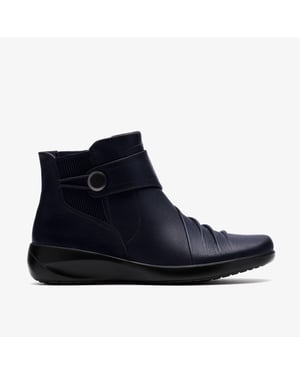 Kaetlyn Sara Navy Leather Boots