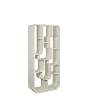 Brix boekenkast logan off white 30x90x190cm