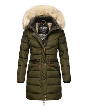 Navahoo Dames Winterjas Paula – Extra Warm, Waterafstotend & Met Afneembare Bontkraag