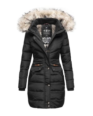 Navahoo Dames Winterjas Paula – Extra Warm, Waterafstotend & Met Afneembare Bontkraag