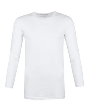 Garage Bodyfit t-shirt o-neck l/s white