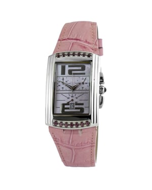 Chronotech Ct7018b02 Pink Leather Watch