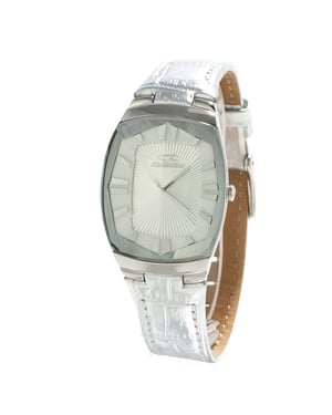 Chronotech Rectangular Silver Watch