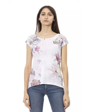 Bloemenprint T-shirt Casual Stijl