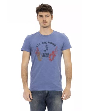 Crew Neck Korte Mouwen T-shirt USA Leger Ontwerp
