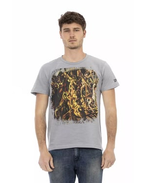 Kunstafdruk T-shirt Casual Stijl