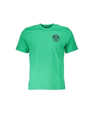 T-shirt med kort ärm och rund hals