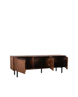 Label51 Tv-meubel rio espresso mangohout 180 cm