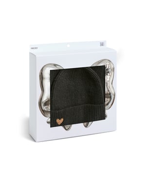 Pieces Dames wintermuts + sjaal gebreid pcniva giftbox