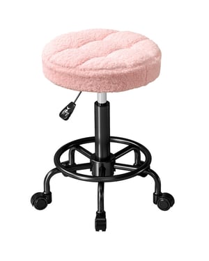 Homcom Hoogteverstelbare rolkruk 55-66 cm 360° draaibaar -