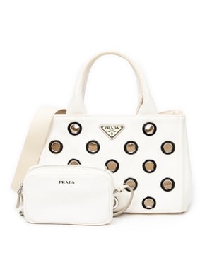 Small Grommet Canapa Tote  Schoudertas