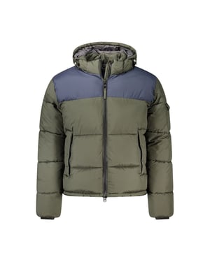 Puffer Jacket Colorblock Style