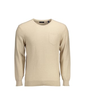 Långärmad crew neck stickad tröja
