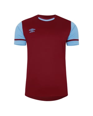 Umbro Heren Cavelle Jersey T-Shirt (Nieuw bordeaux/blauw)