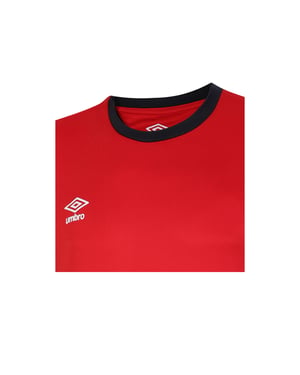 Umbro Heren Total Training Jersey (Vermiljoen/Fietsrood/Zwart)