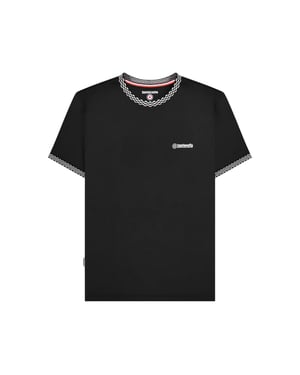 Lambretta Mens Two Tone Ringer T-Shirt (Black)