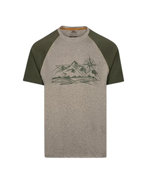 Trespass Heren Fullmer Mountain T-Shirt (Moeras-Marl)