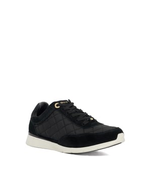 Dune Ladies Everglow - Quilted Leather Trainers