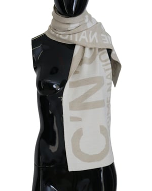 Logo Knitted Scarf