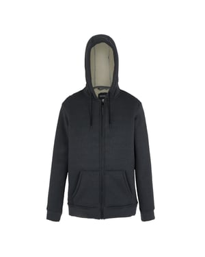 Regatta Mens Naddle Fleece Hoodie med full dragkedja (Svart)