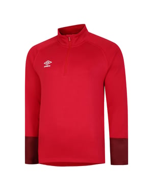 Umbro Heren Total Training Track Jacket (Vermiljoen/Fietsrood/Zwart)