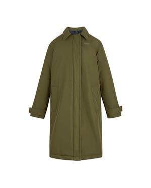 Regatta Womens/Ladies Orla Kiely Mac Waterproof Jacket (Military Green/Blue)