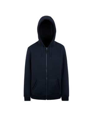 Regatta Mens Naddle Fleece Hoodie med full dragkedja (Marinblått/Svart)