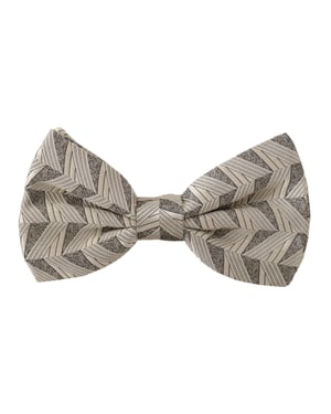 Beige Geometrische Vlinderdas