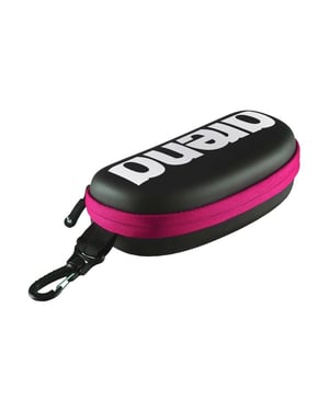 Arena Swimming Goggles Case (Black/White/Fuchsia)