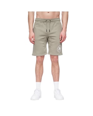 Henleys Heren Metafone Sweat Shorts (Stoffige Olijf)