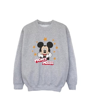Disney Jongens Mickey Mouse Sterren Sweatshirt (Sportgrijs)