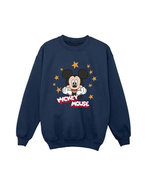 Disney Jongens Mickey Mouse Sterren Sweatshirt (Marineblauw)