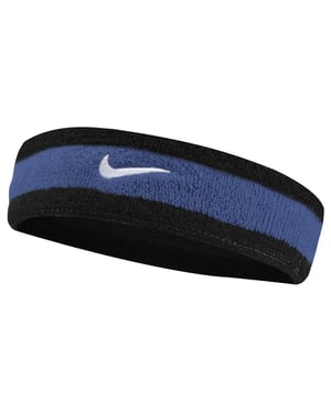Nike Swoosh Stretch Headband (Black/Blue/White)