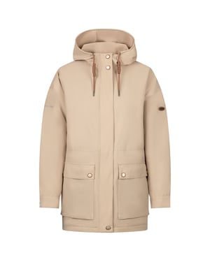 Trespass Womens/Ladies Sasser Waterproof Jacket (Light Sand)